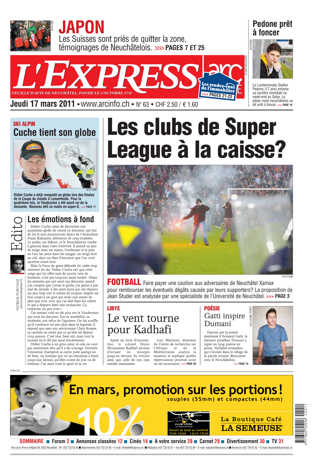 Les Clubs De Super League À La Caisse?