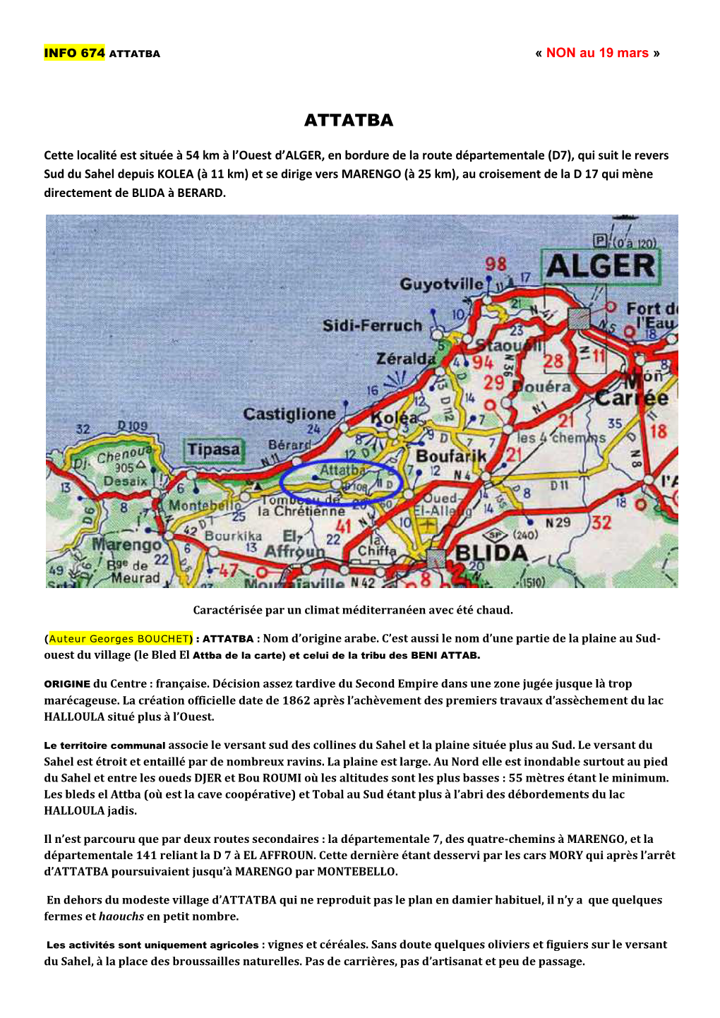 ATTATBA « NON Au 19 Mars »