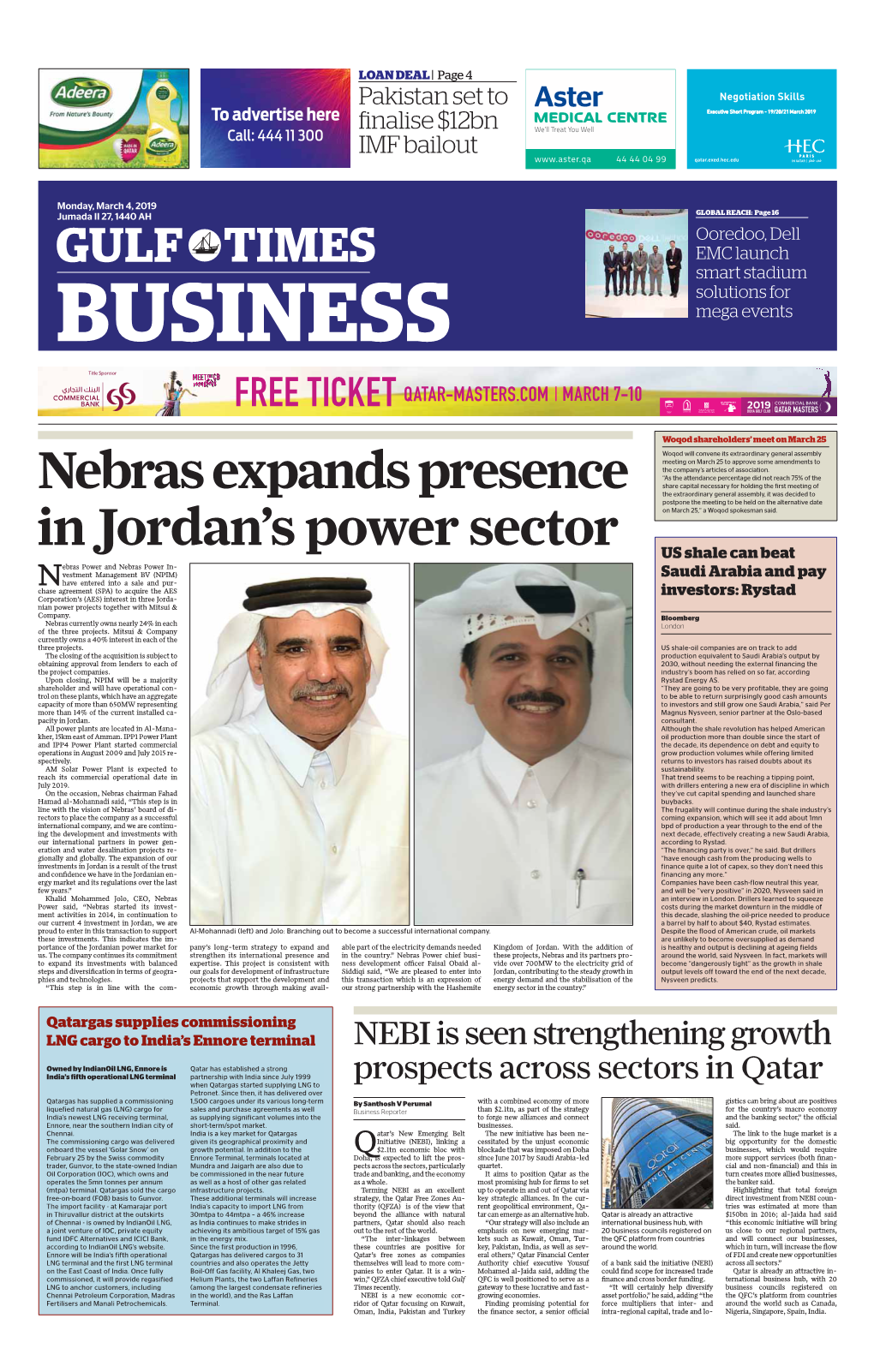 Nebras Expands Presence in Jordan's Power Sector