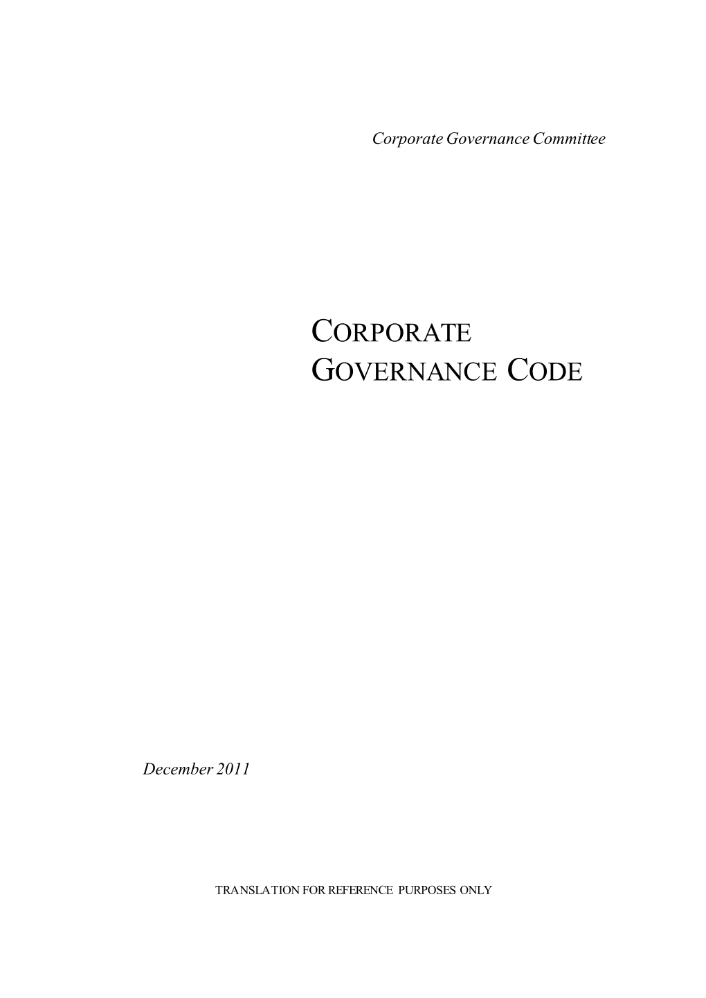 Corporate Governance Code