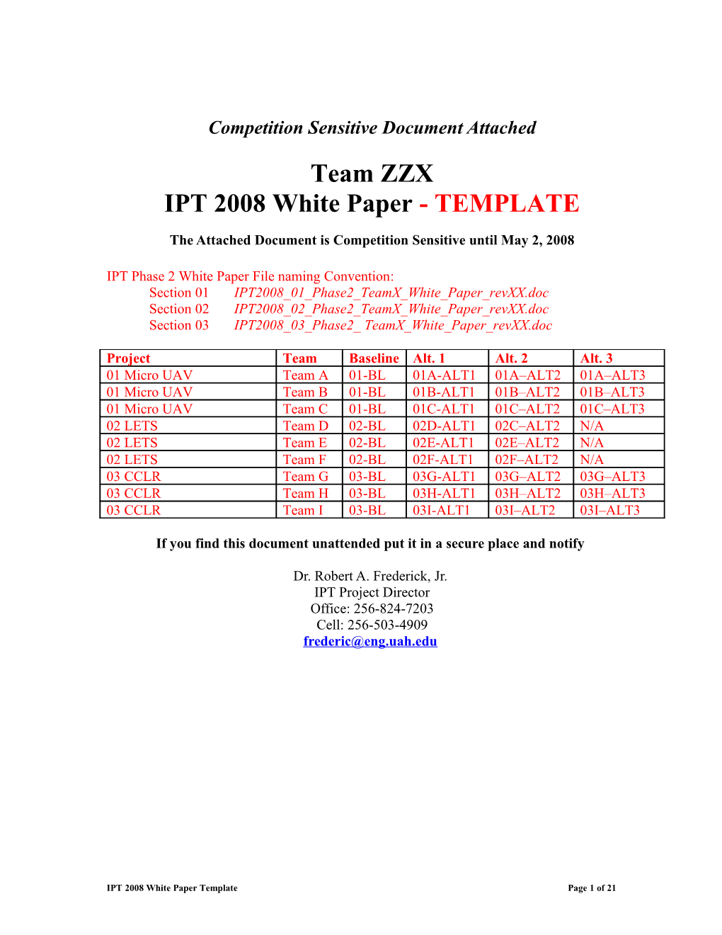 IPT2003 White Paper Template