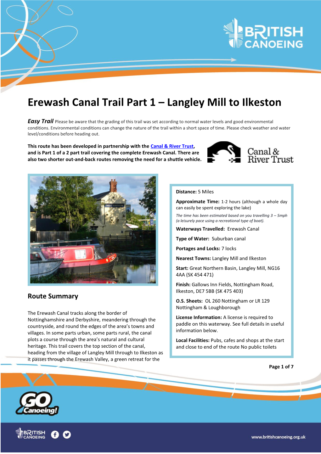 Erewash Canal Trail Part 1 – Langley Mill to Ilkeston