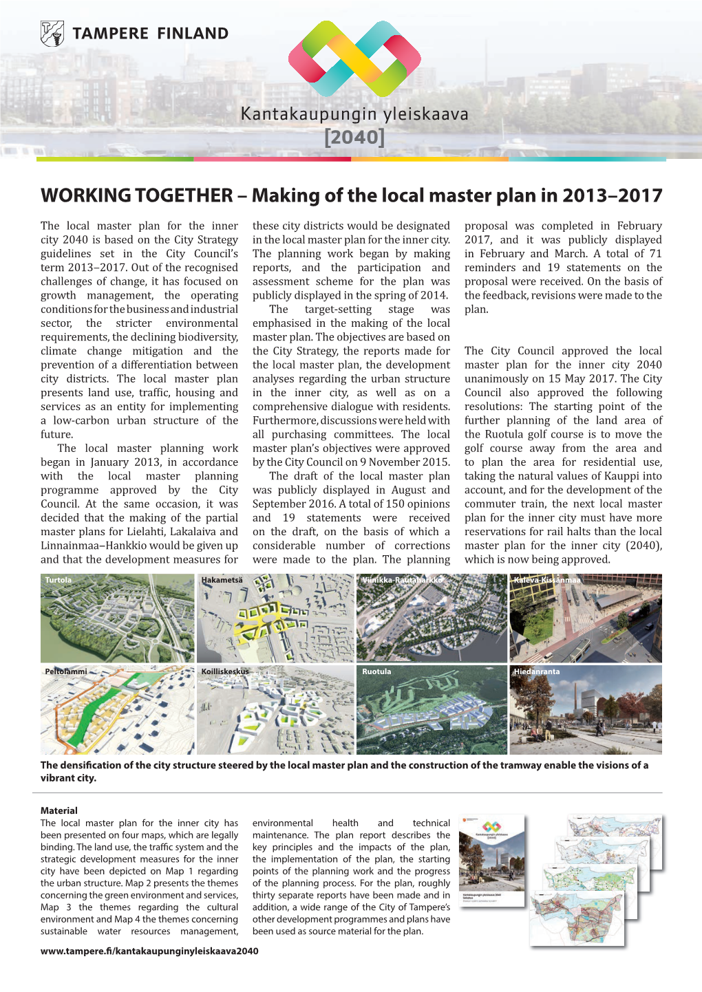 WORKING TOGETHER – Making of the Local Master Plan in 2013–2017