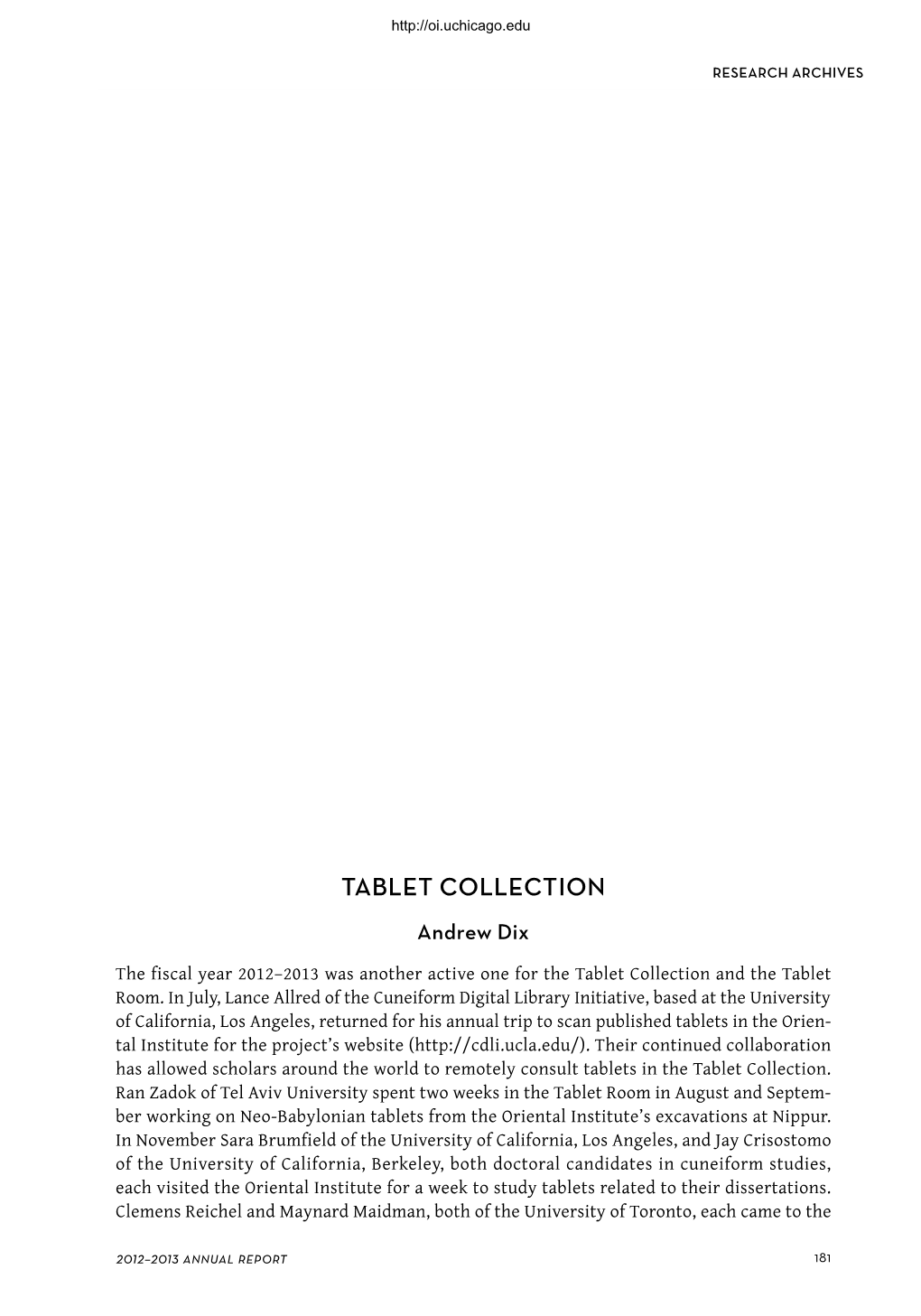 Tablet Collection Andrew Dix