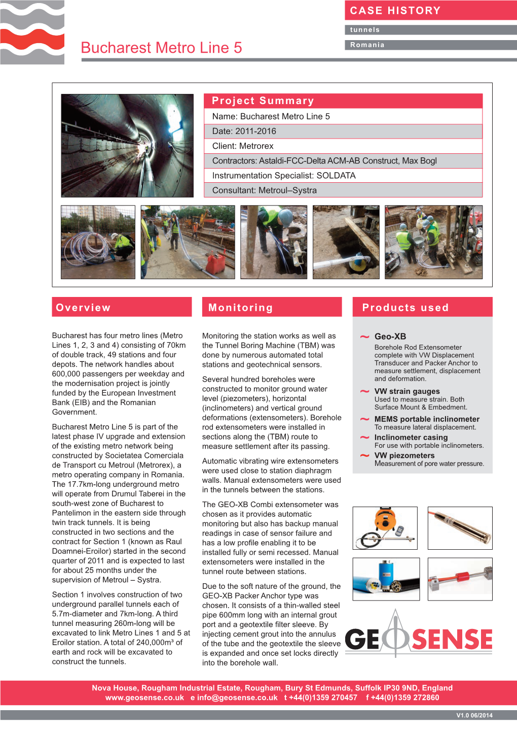 Geosense Data Sheet