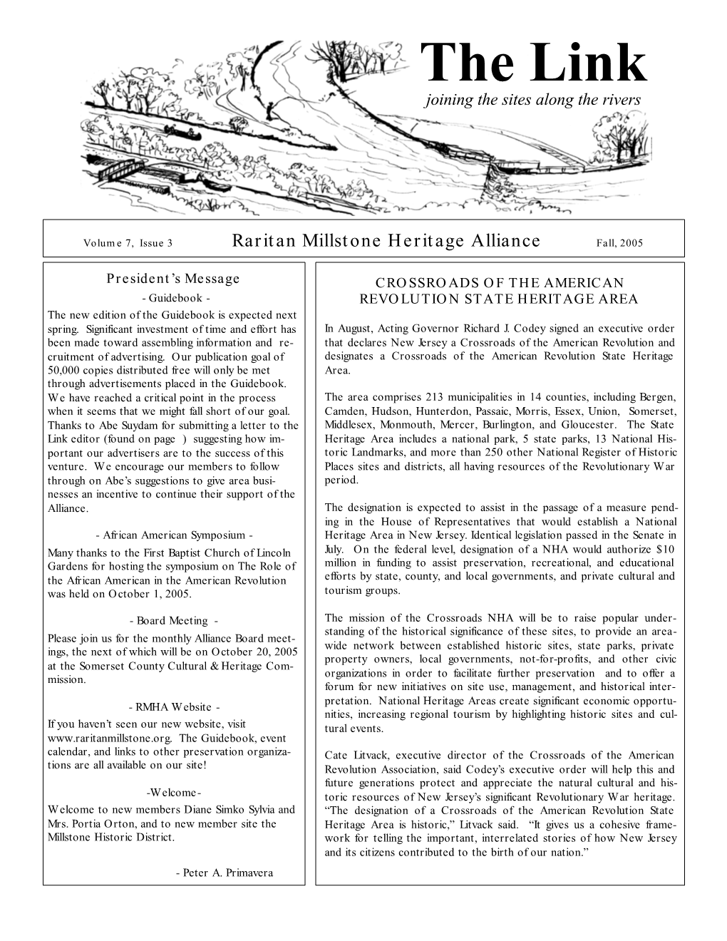 Fall, 2005 Newsletter