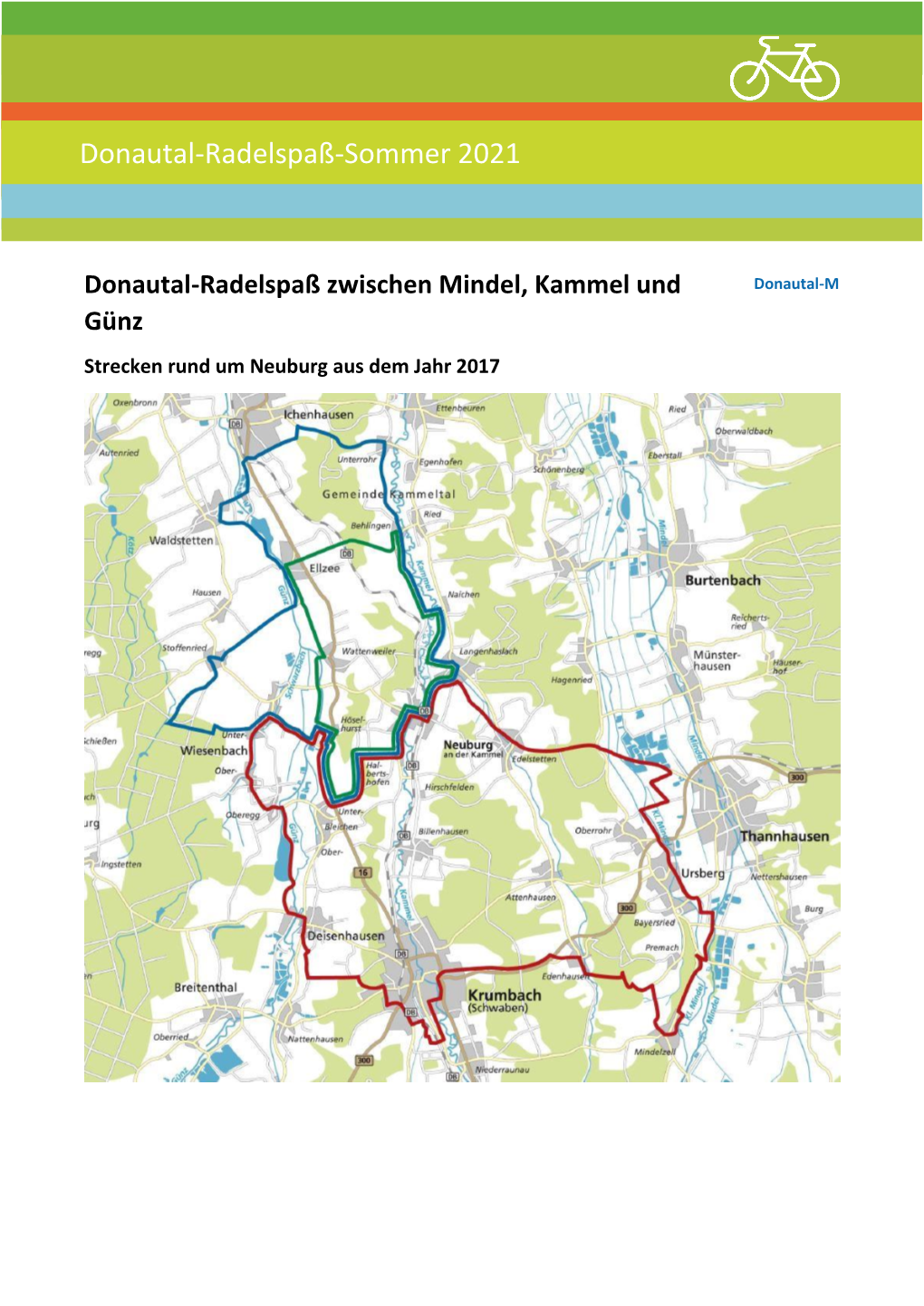 Donautal-Radelspaß-Sommer 2021 Wünscht Ihnen Donautal-Aktiv!