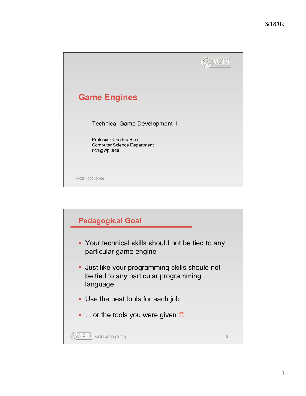 Game Engines