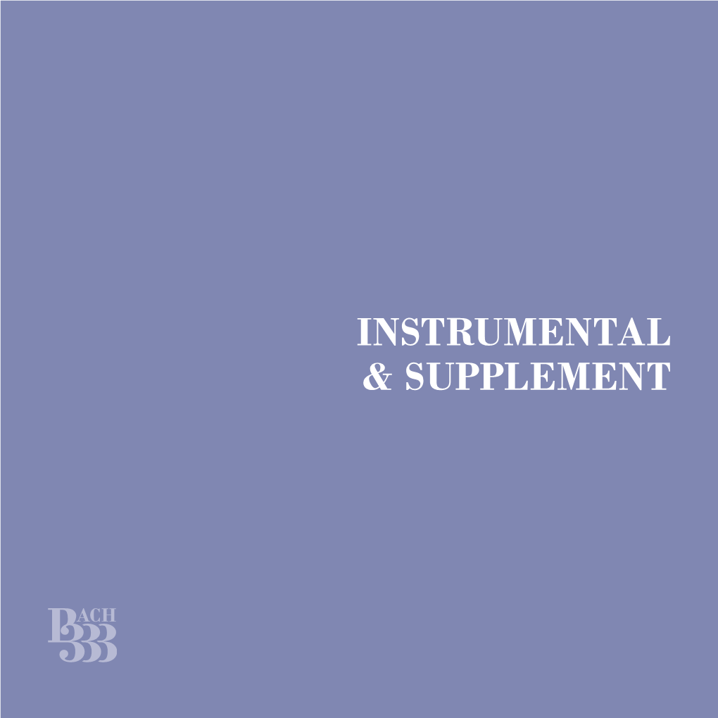 Instrumental & Supplement