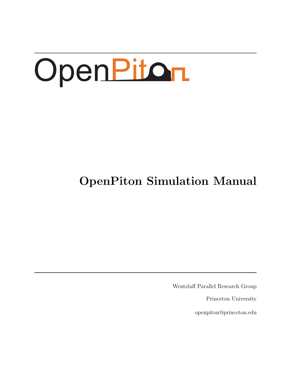 Openpiton Simulation Manual