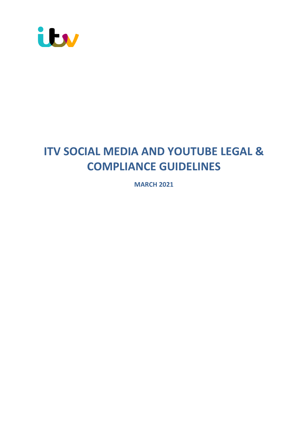 2021 ITV Social Media Guidelines