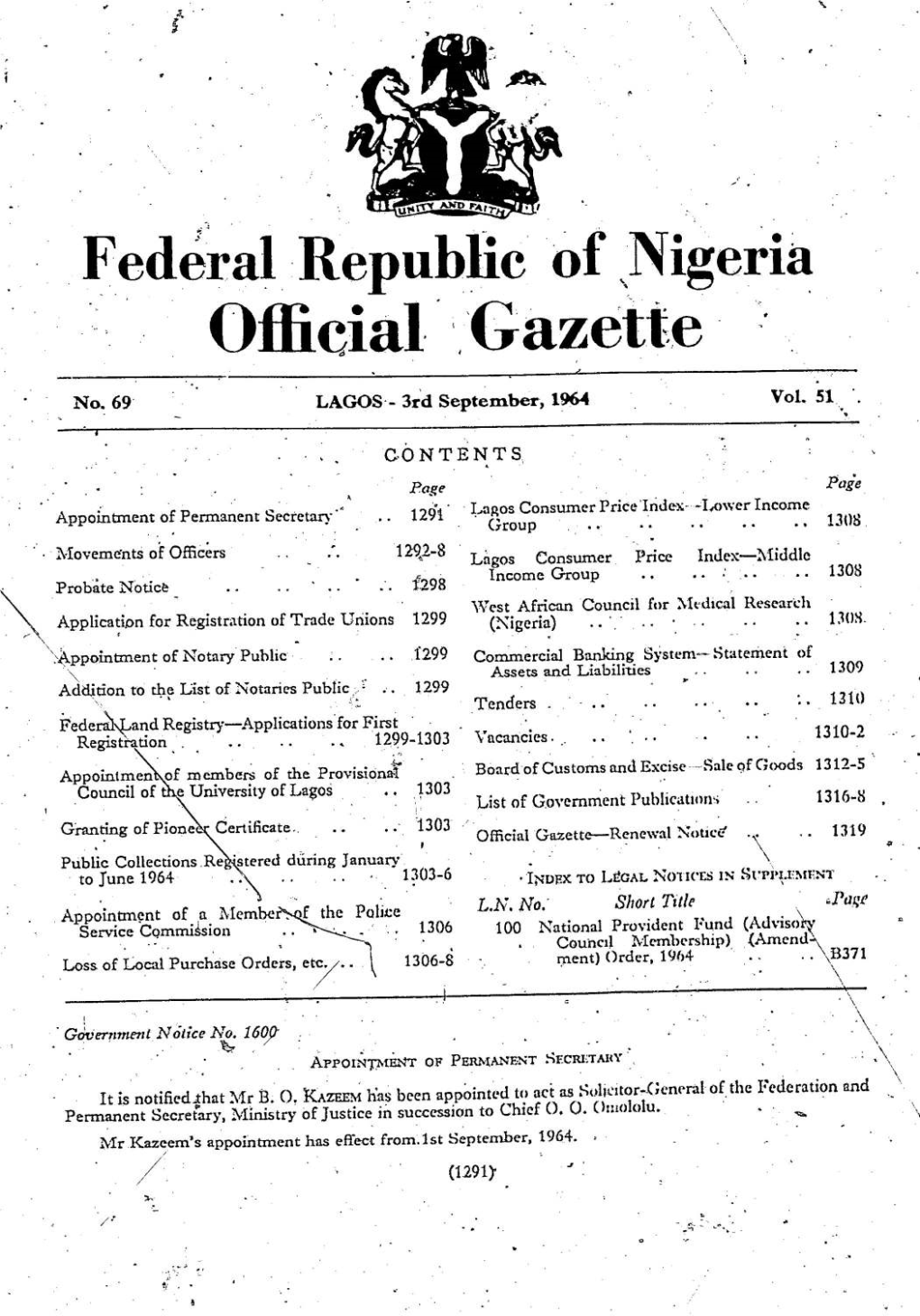 Federalrepublic of Nigeria