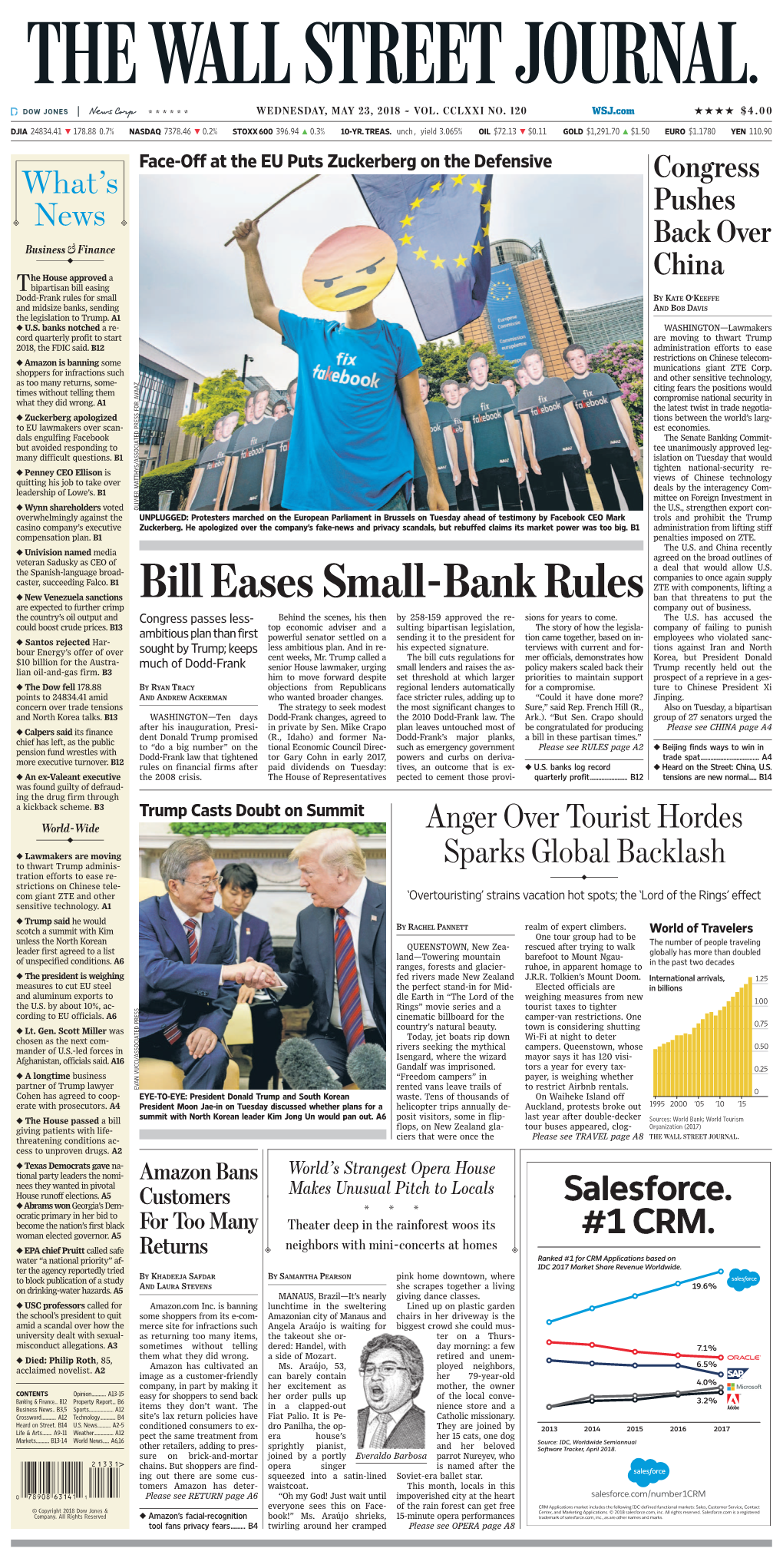 Bill Eases Small-Bank Rules