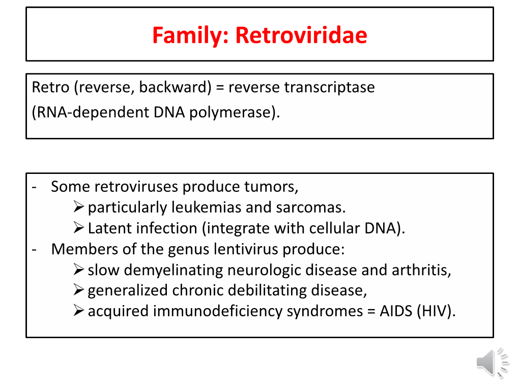 Family: Retroviridae