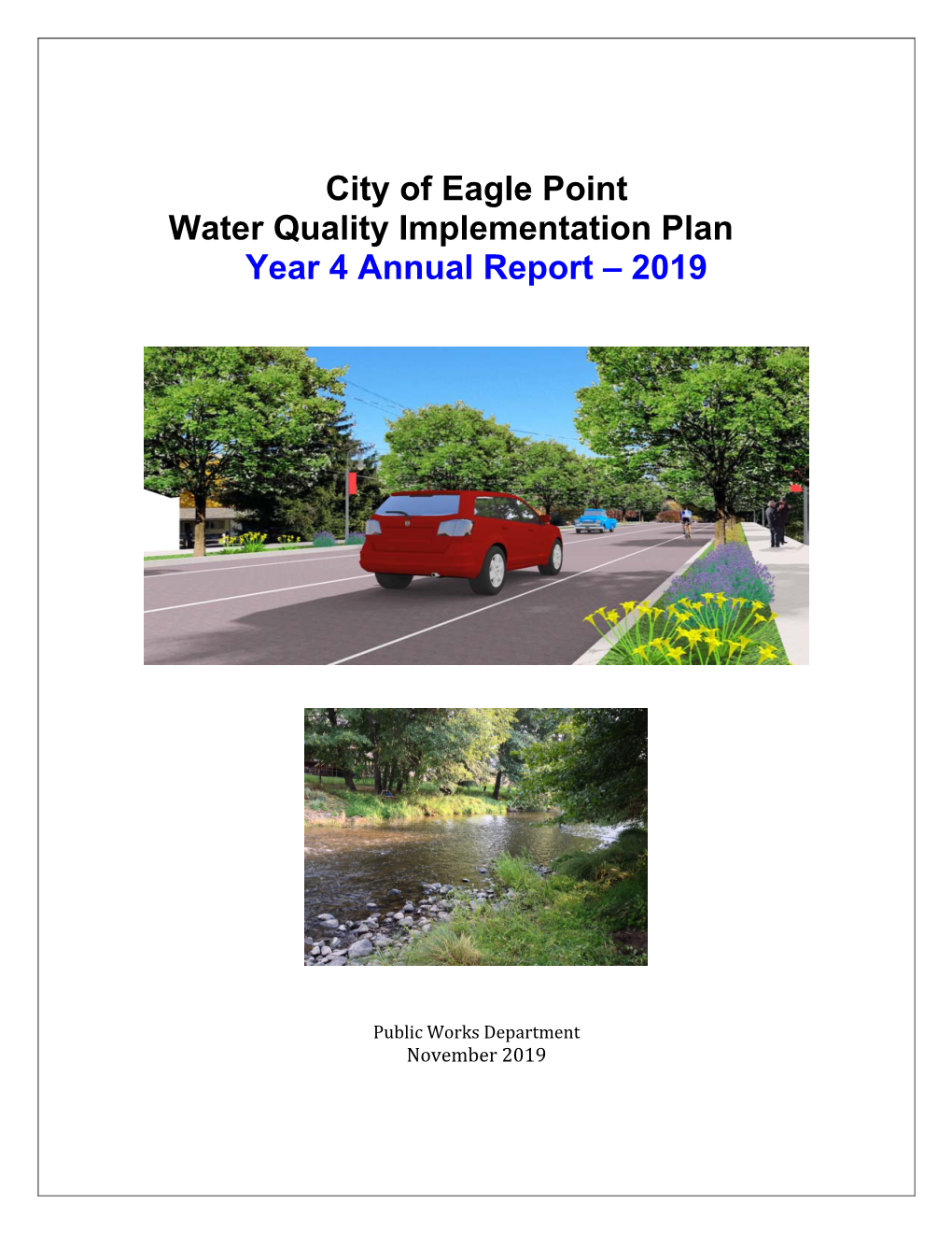 City of Eagle Point Water Quality Implementation Plan Year 4 Annual Report – 2019