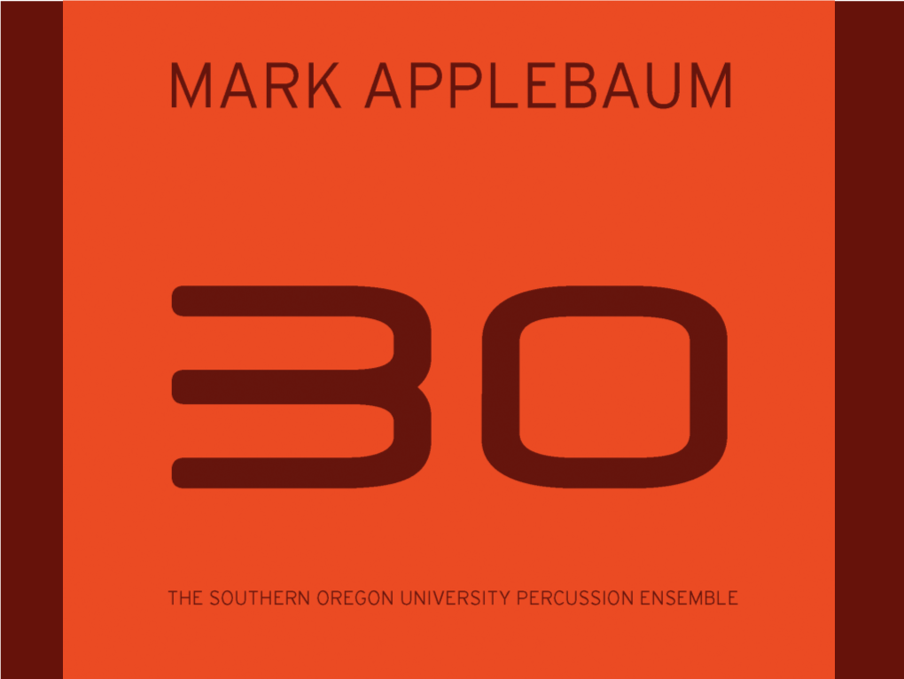 Mark Applebaum 30