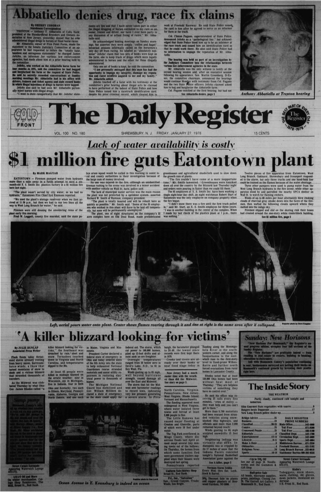 Million Fire Guts Eatontown Plant