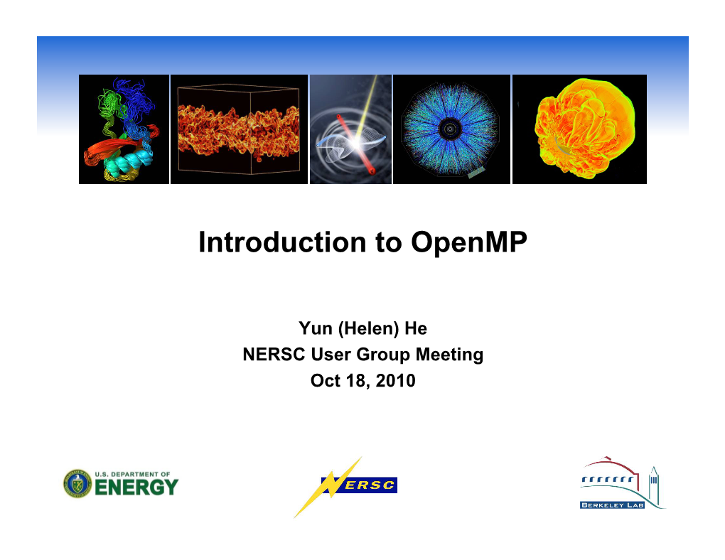 Introduction to Openmp