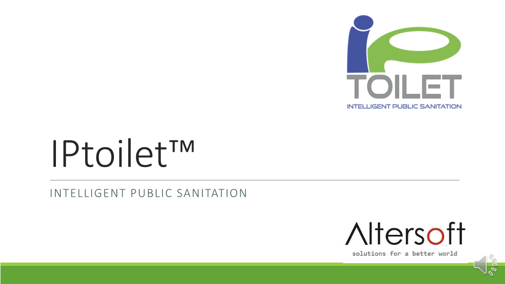 IP Toilet INTELLIGENT | SMART | GREEN