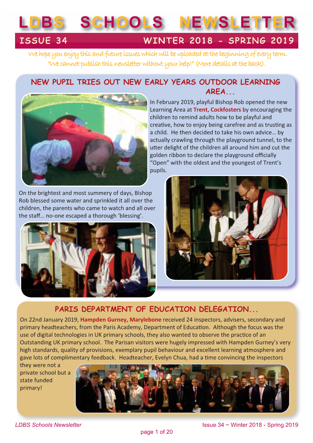 Ldbs Schools Newsletter