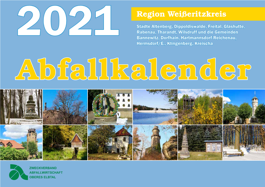 Abfallkalender 2021 Region Weißeritzkreis