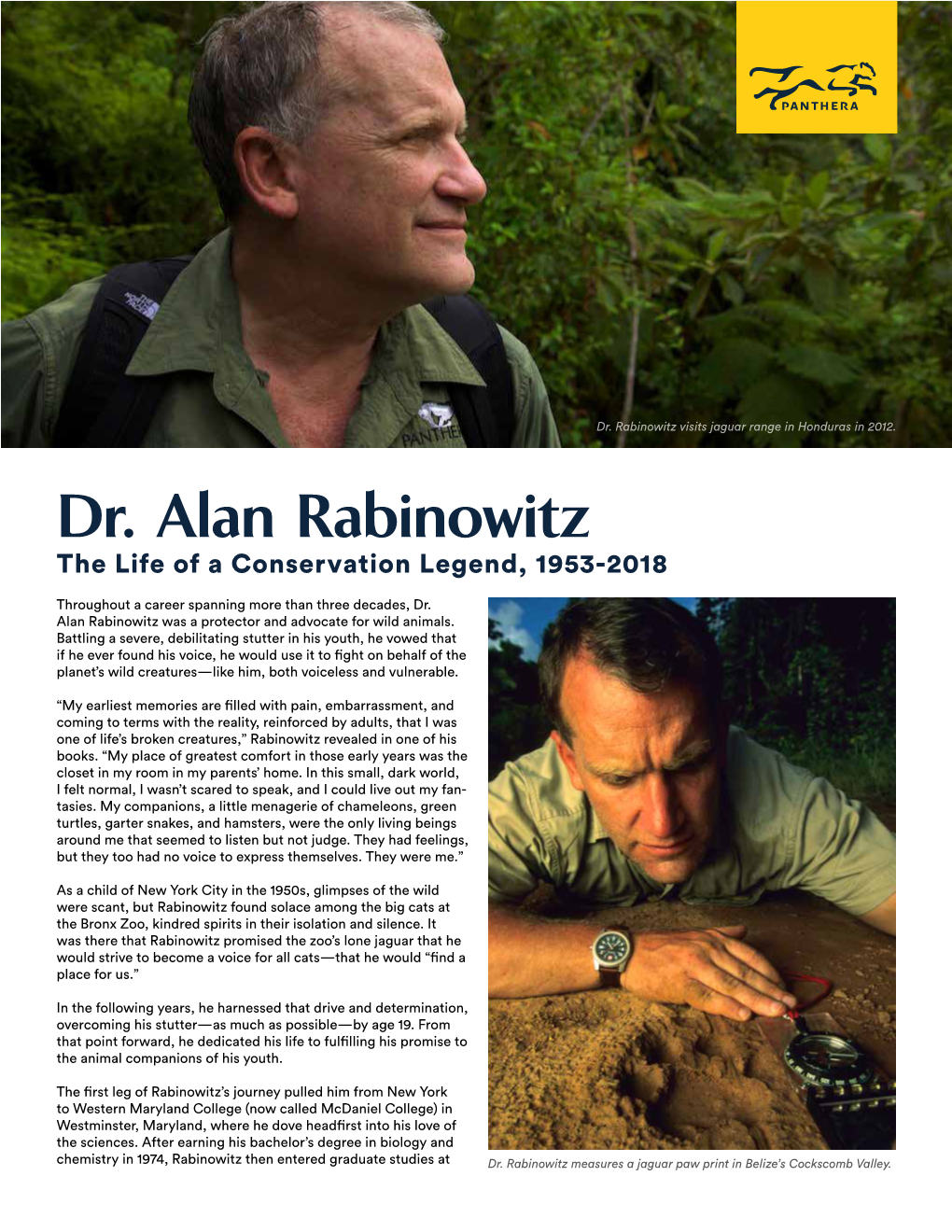 Alan Rabinowitz Biography