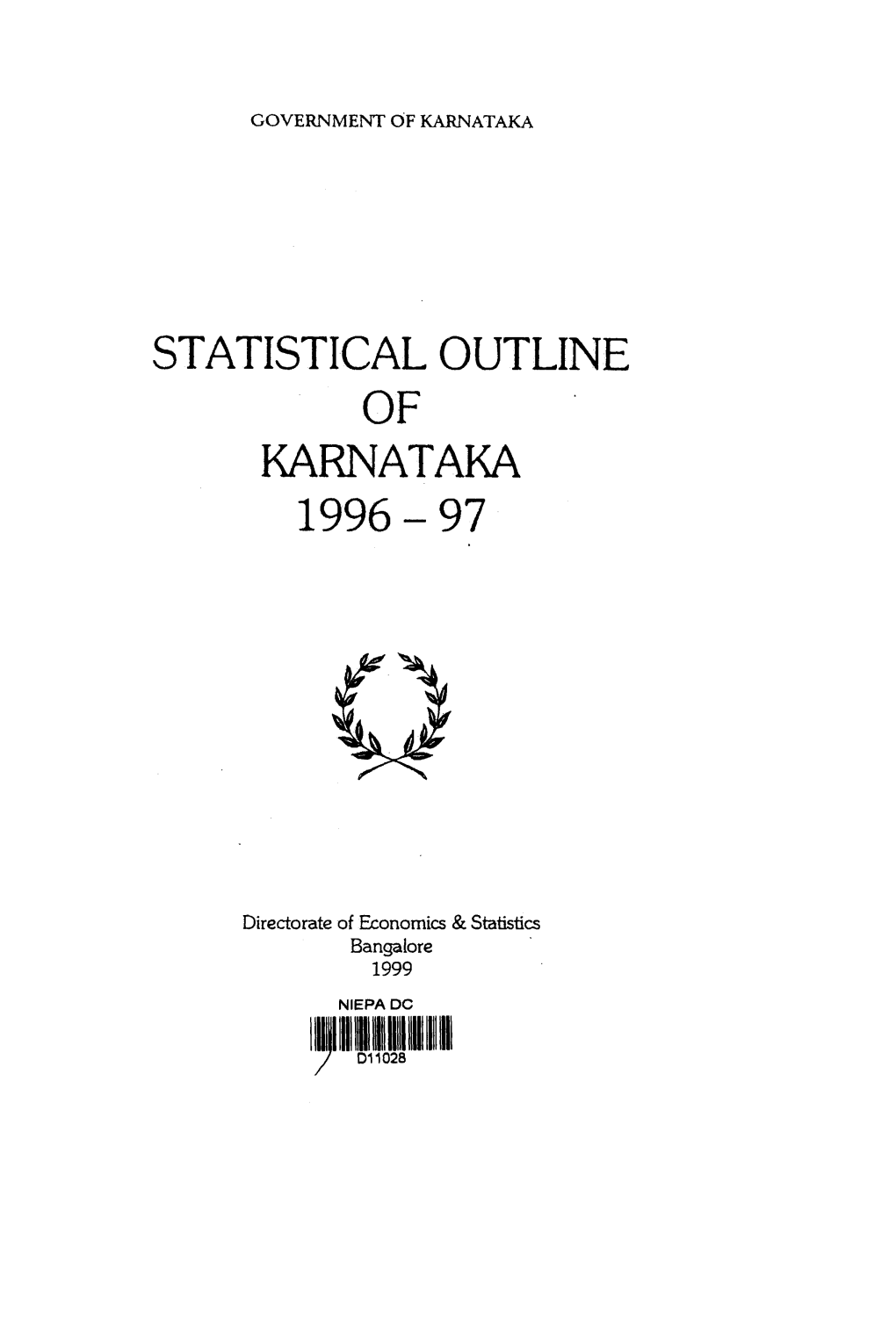 Statistical Outline of Karnataka