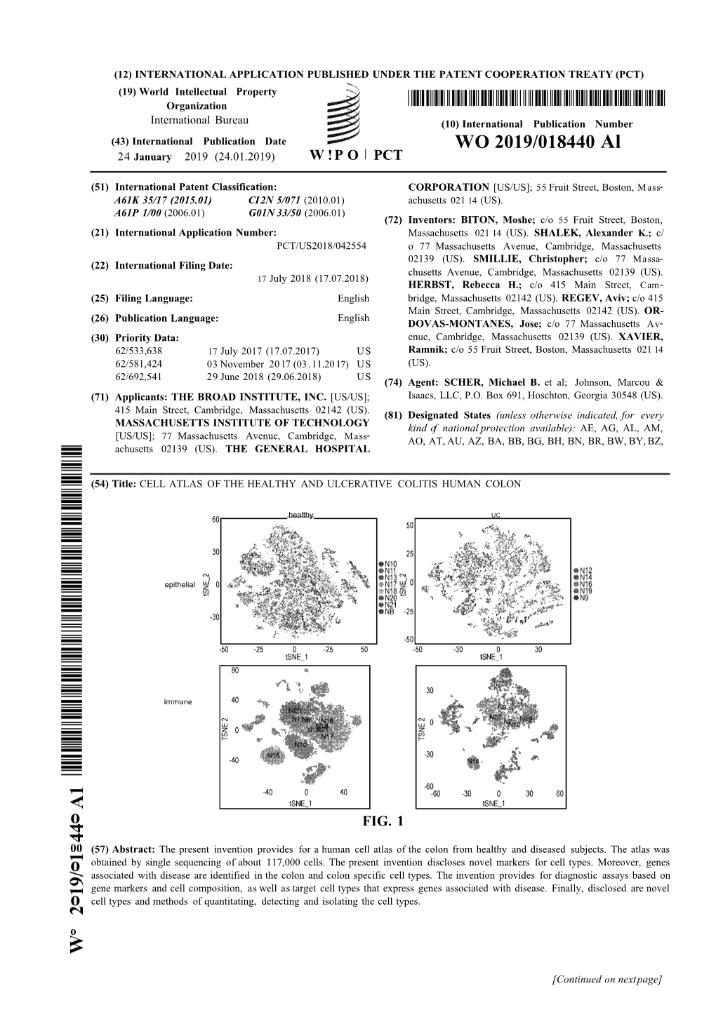 WO 2019/018440 Al 24 January 2019 (24.01.2019) W !P O PCT