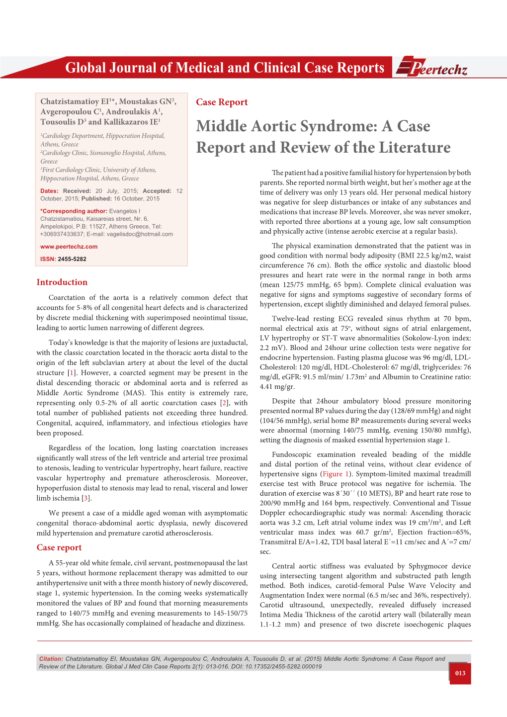 Middle Aortic Syndrome