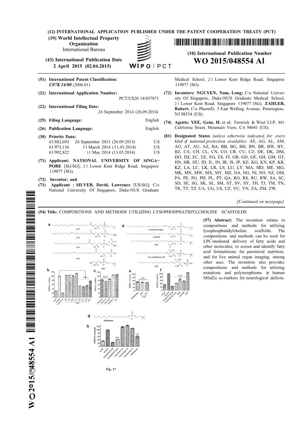 WO 2015/048554 Al 2 April 2015 (02.04.2015) P O P C T