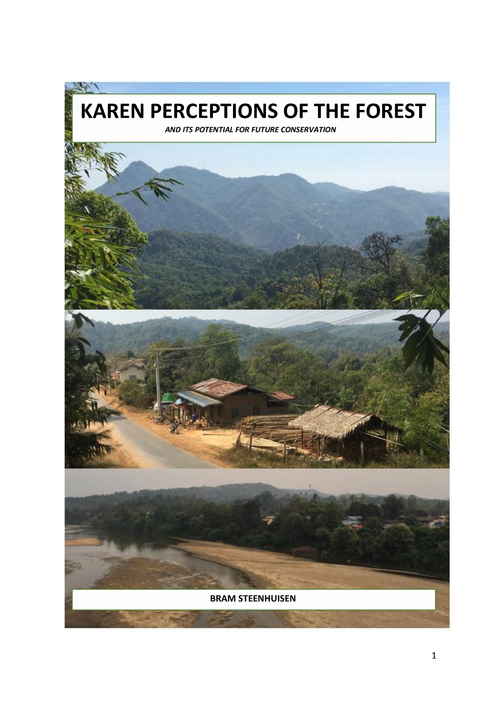 Karen Perceptions of the Forest and Its Potential for Future Conservation