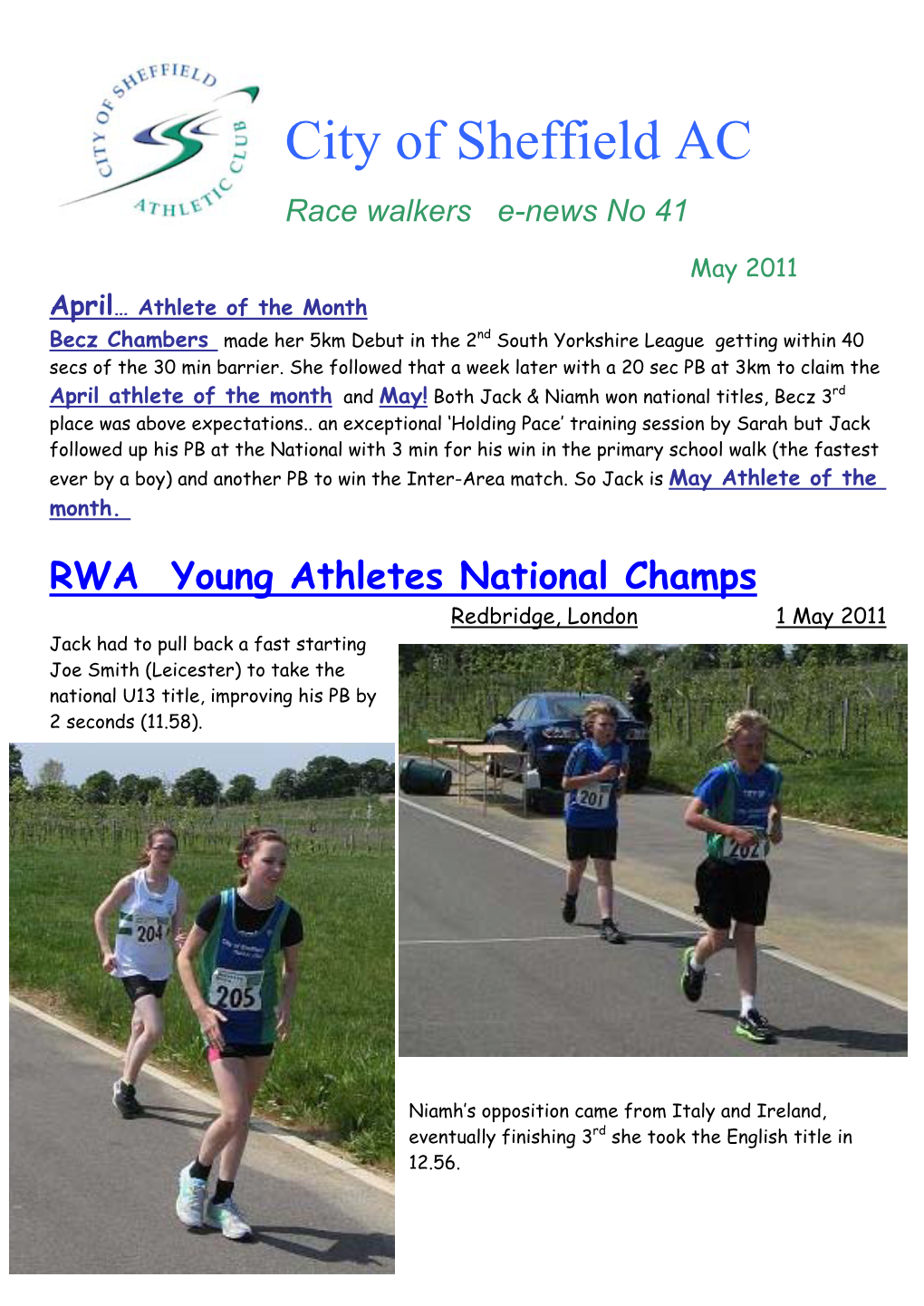 City of Sheffield AC Race Walkers 41