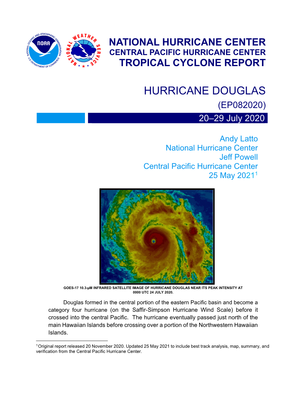 HURRICANE DOUGLAS (EP082020) 20–29 July 2020