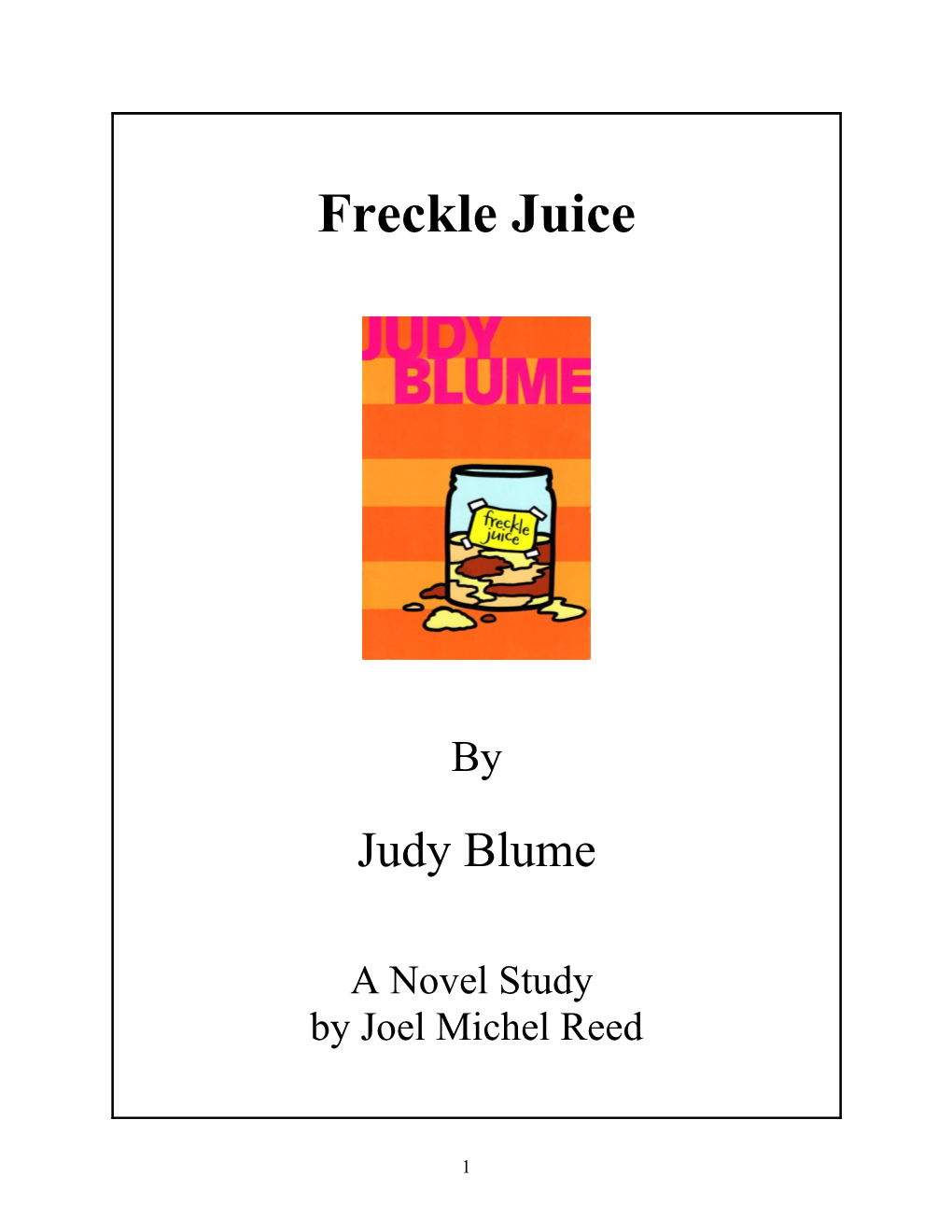 Freckle Juice