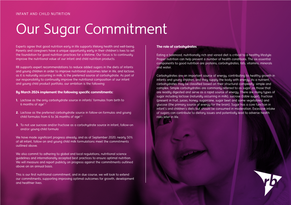 Our Sugar Commitment