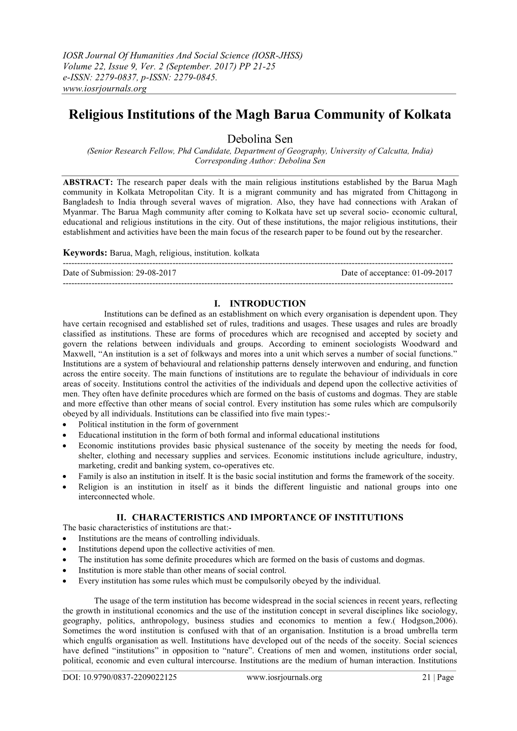 Religious Institutions of the Magh Barua Community of Kolkata