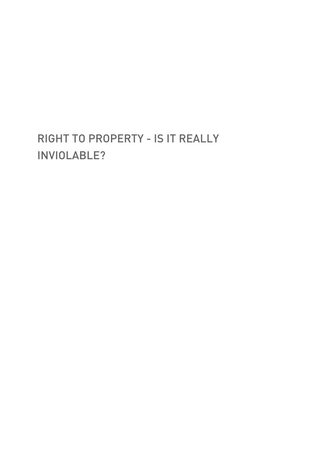 Right to Property -Isitreally Inviolable? During the Conference (11 Papers of Papers (11 Conference the During Рв Сбтенси Святая – Собственности Право