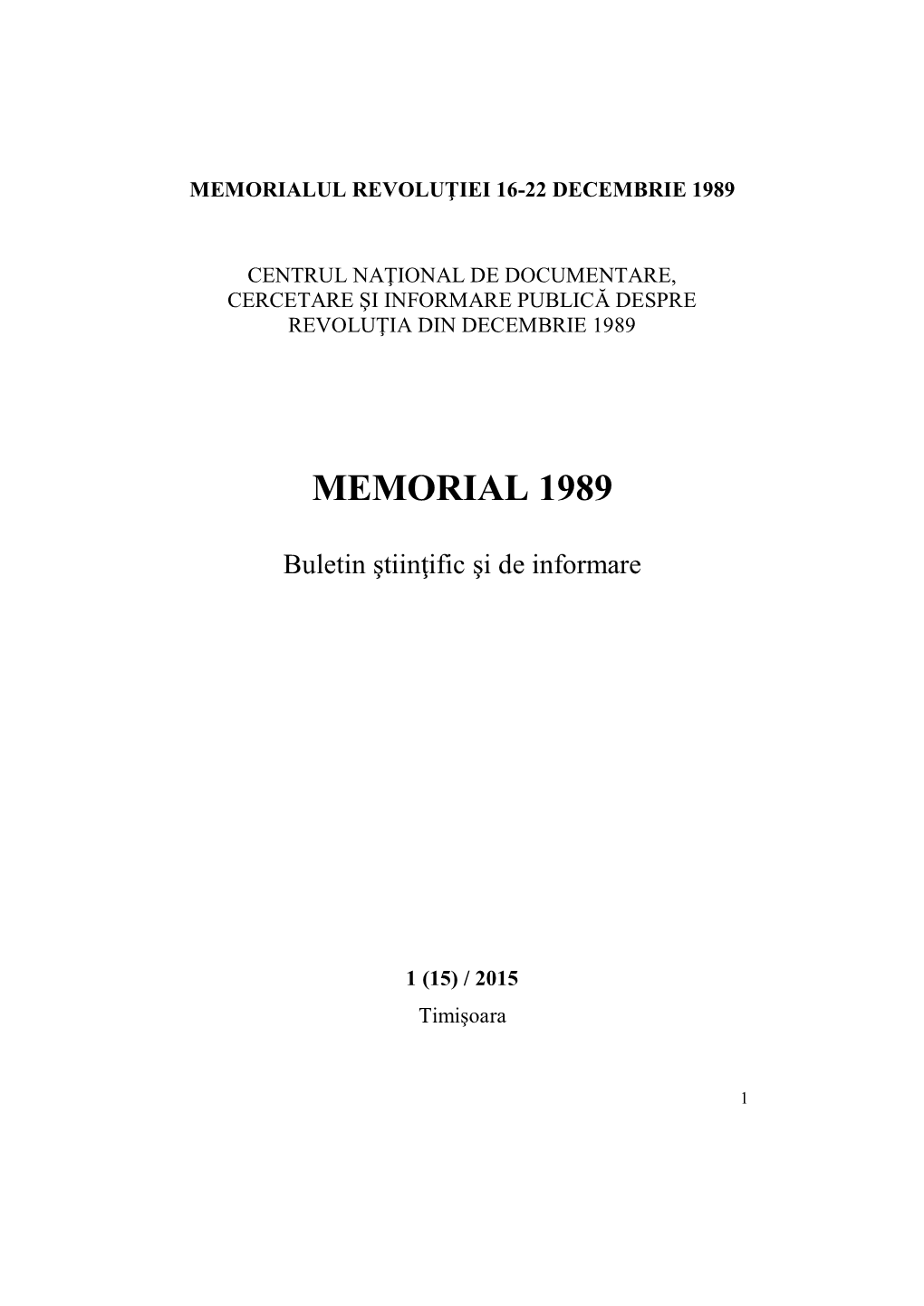 Memorial 1989