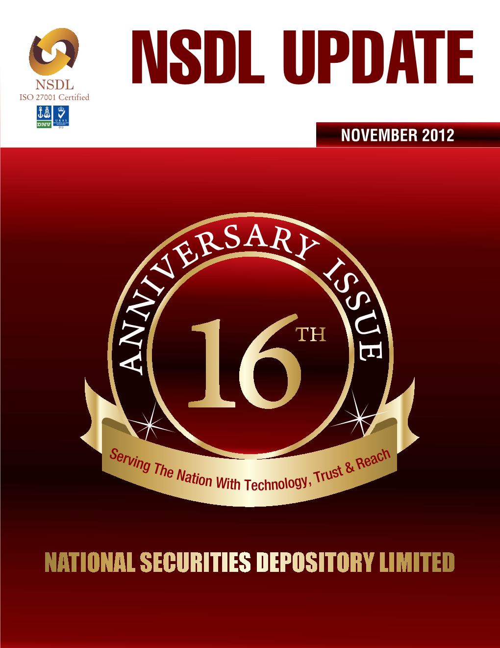 November 2012 in November 2012, Following Participant Became Operational and Established Connectivity with NSDL As a Clearing Corporation: Sr