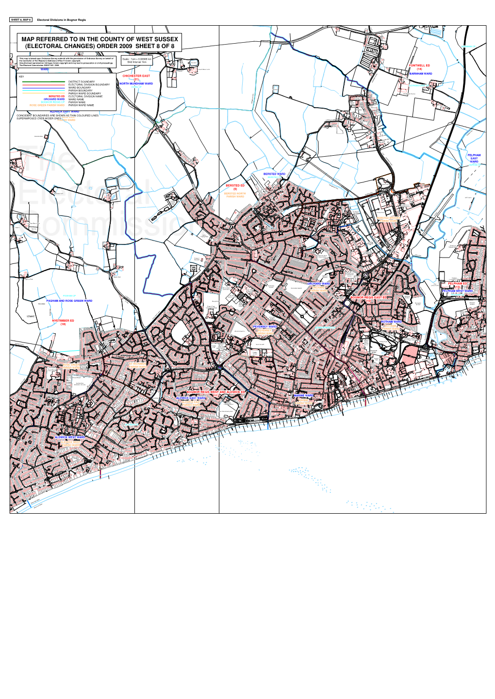 Electoral Changes) Order 2009 Sheet 8 of 8 Barnham Cp