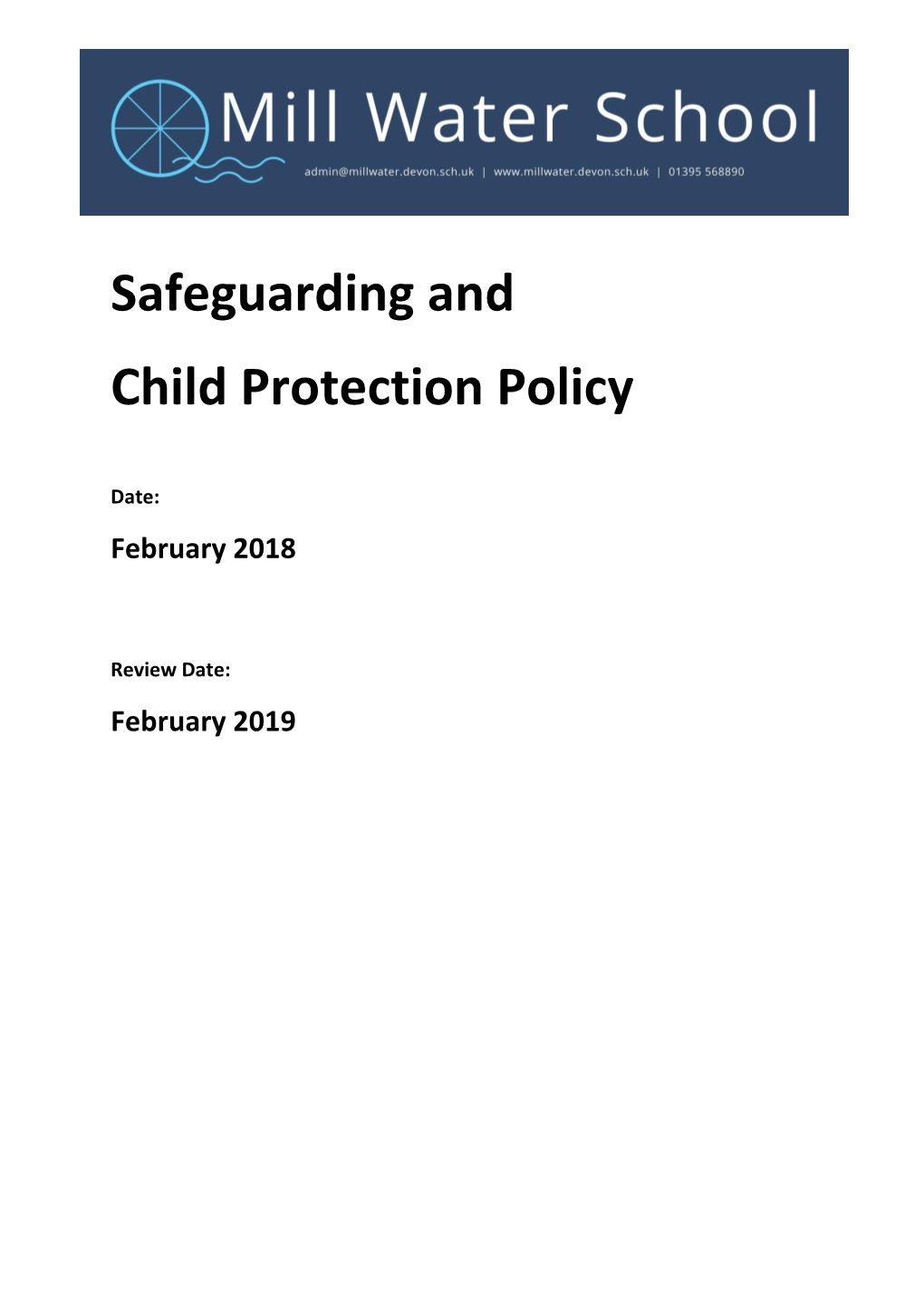 Safeguarding and Child Protection Policy