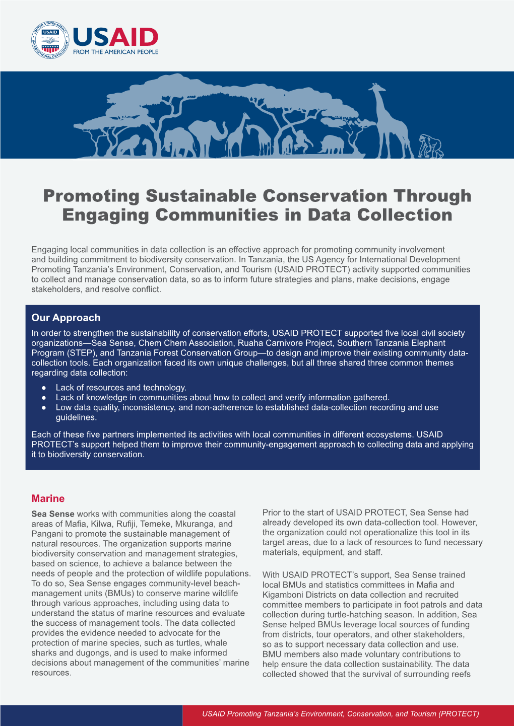 Promoting Sustainable Conservation Through Engaging Communities in Data Collection