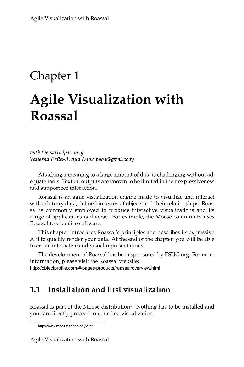 Chapter 1 Agile Visualization with Roassal