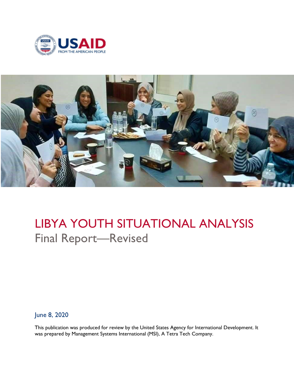 LIBYA YOUTH SITUATIONAL ANALYSIS Final Report—Revised