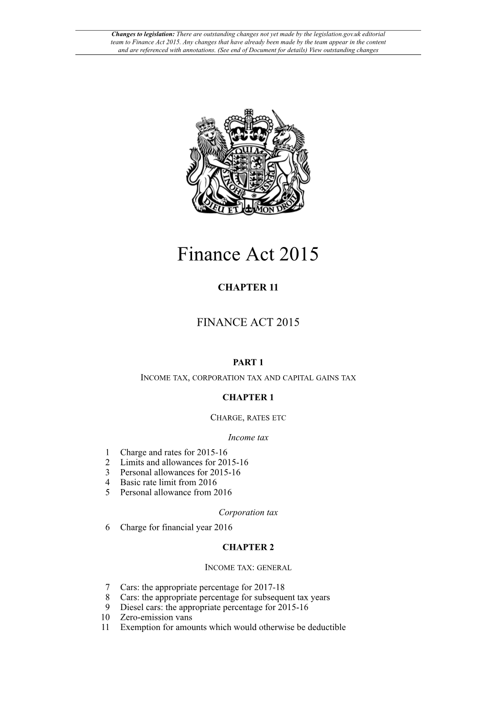 Finance Act 2015