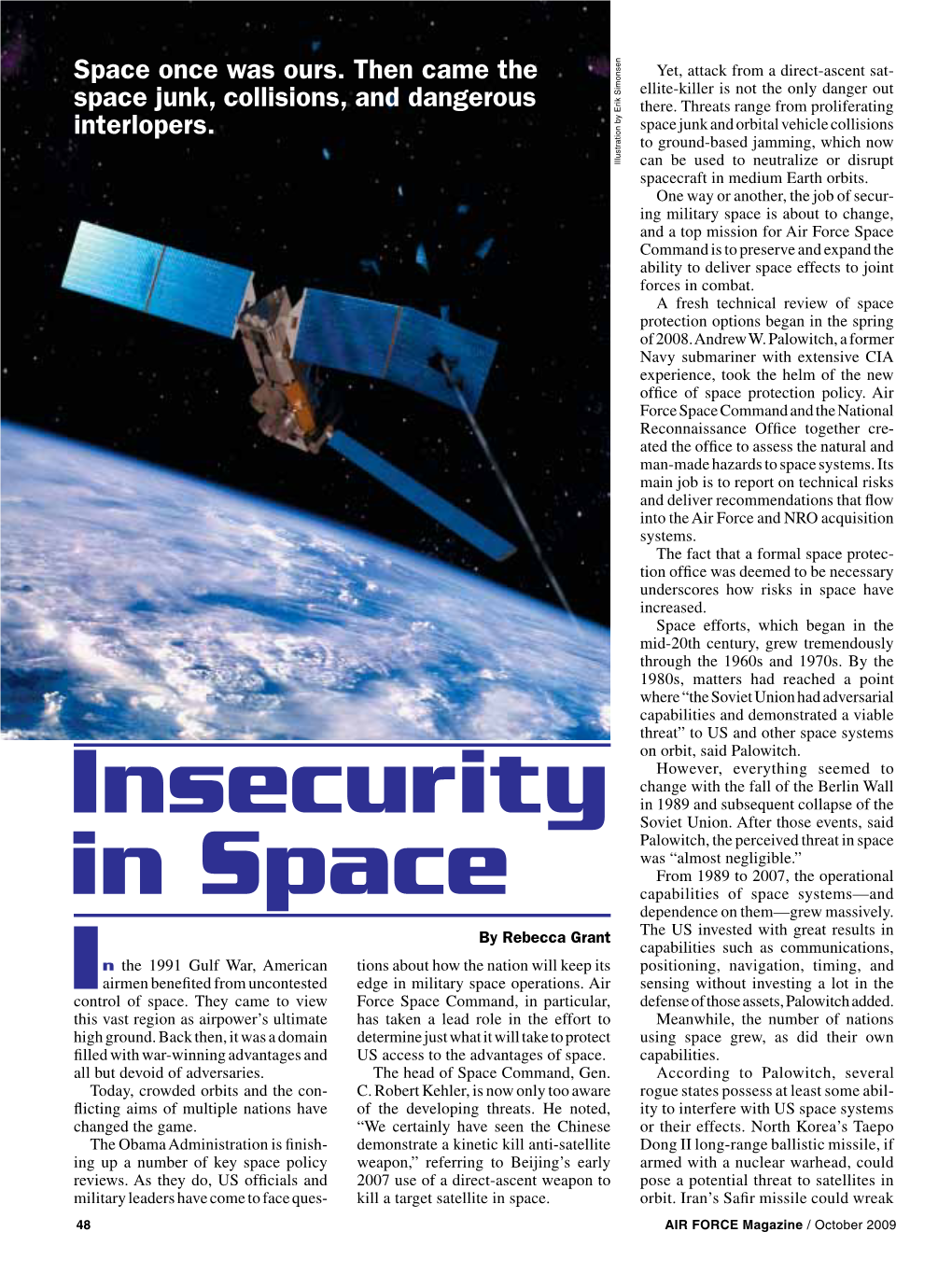 Insecurity in Space I