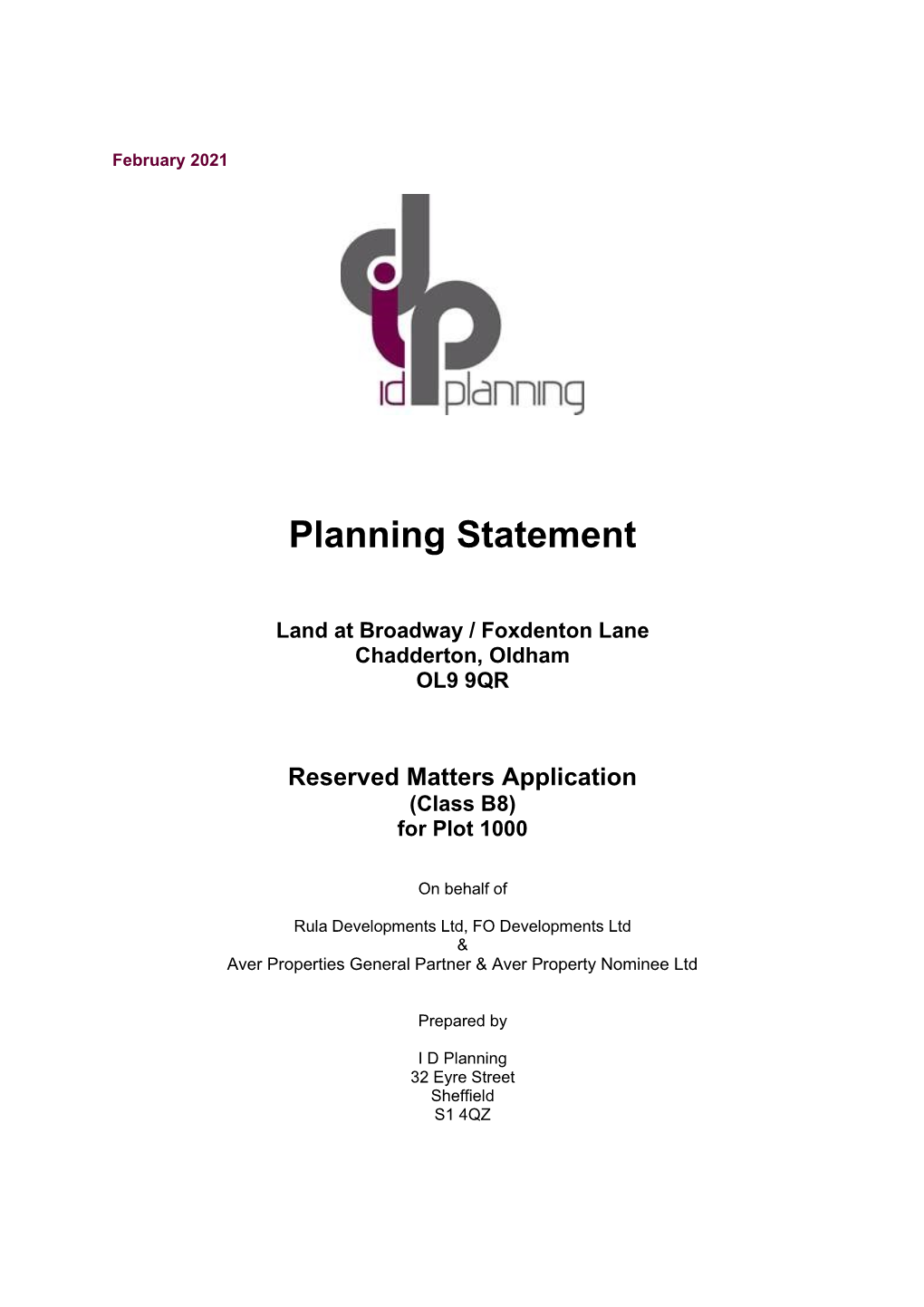 Planning Statement