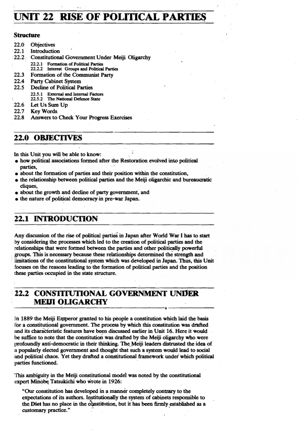 Unit 22 Rise of Political Parties