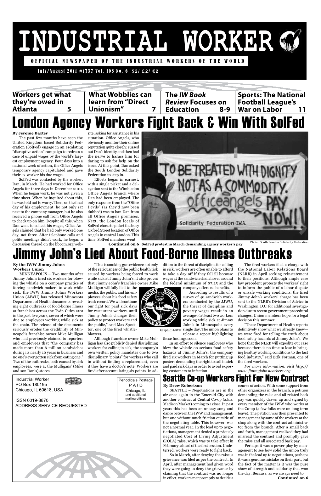 London Agency Workers Fight Back & Win with Solfed