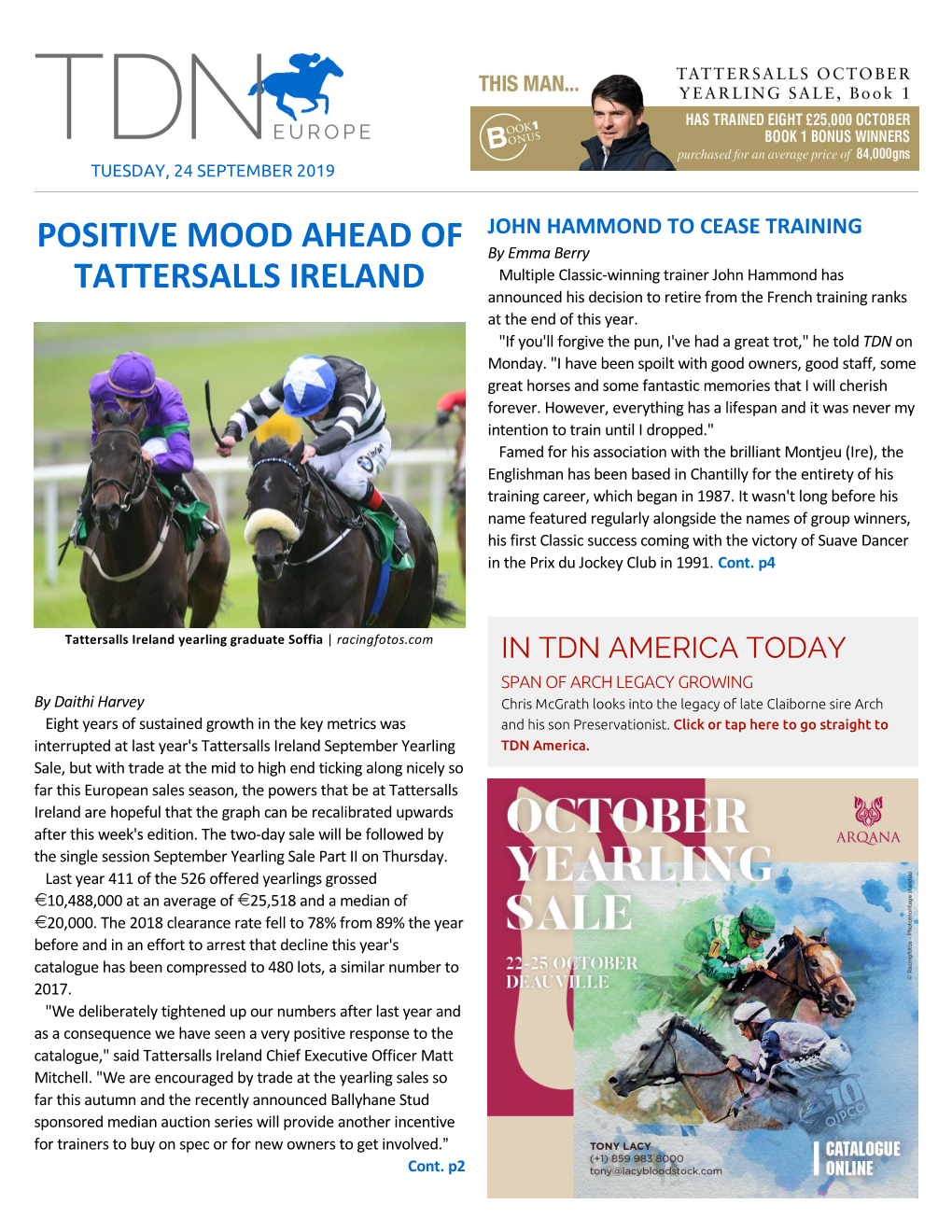 Tdn Europe • Page 2 of 15 • Thetdn.Com Tuesday •24 September 2019